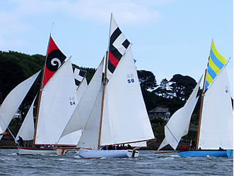 Working boats racing off St Mawes